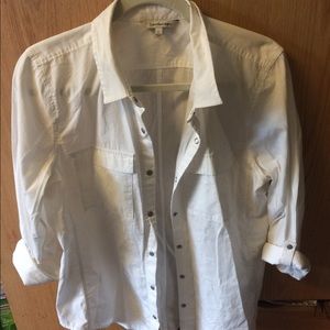 White button down